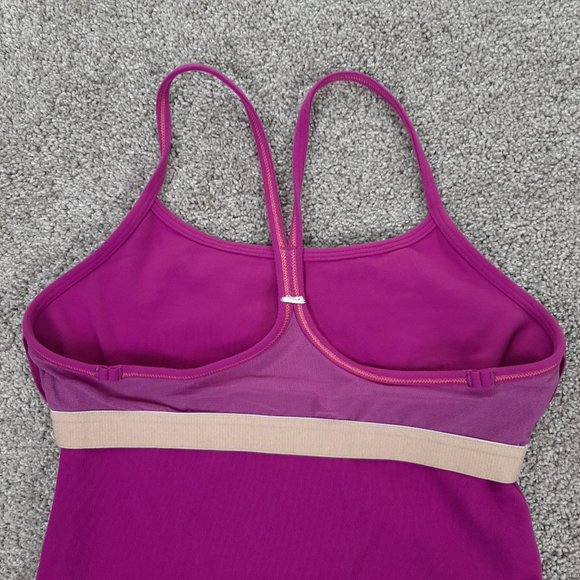 Lululemon Power Y Tank Hot Pink Straps Size 6 - Picture 6 of 9